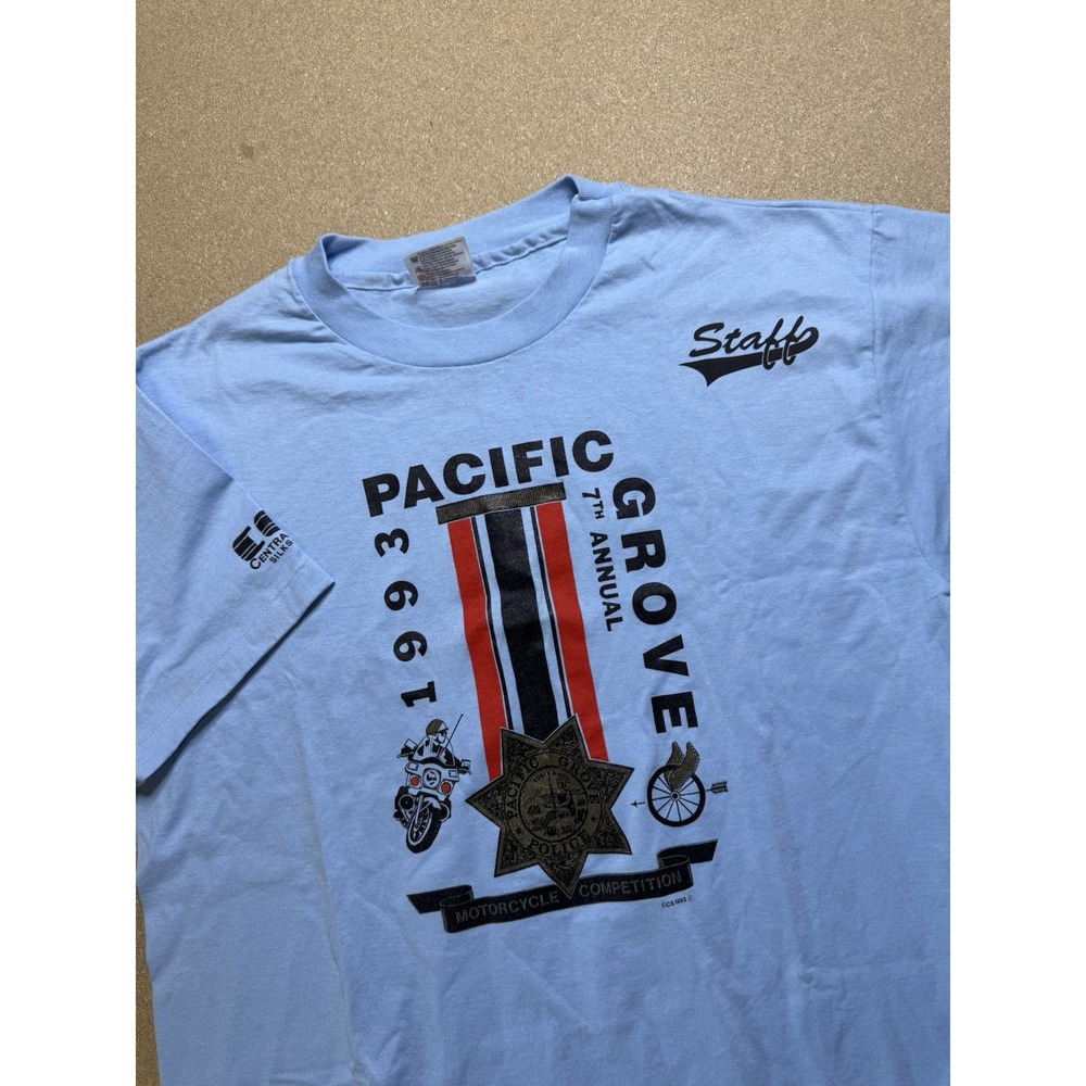 Vintage 80's California T-Shirt Men's Size L Single Stitch Pacific Grove Colors